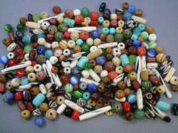 Fly fishing lanyard various spacer beads.